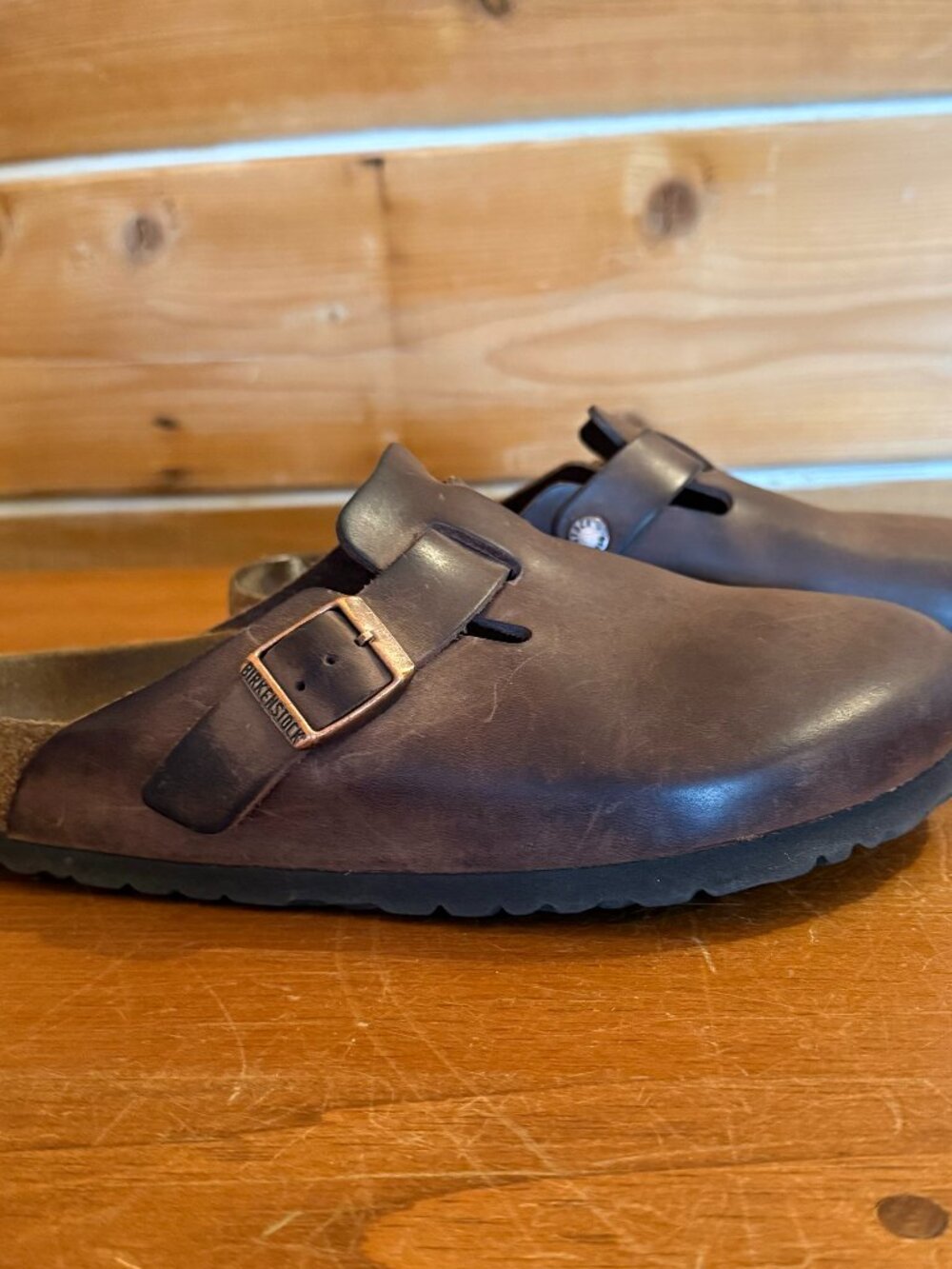 Birkenstock Boston Soft Footbed - Habana Brown Oiled Leather - 39 (W8.5/M6.5)